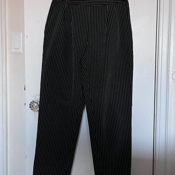Monk & Lou pinstripe office trouser pants - Picture 3 of 7